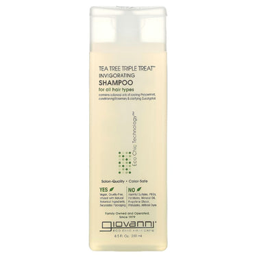 Tea Tree Triple Treat, Invigorating Shampoo - Giovanni Hair Care